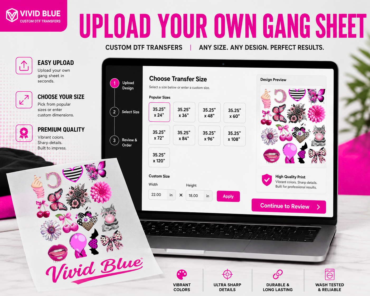 Upload Your Own Gang Sheet